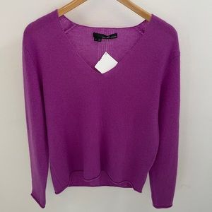 360 Cashmere Gwen Sweater in Grape